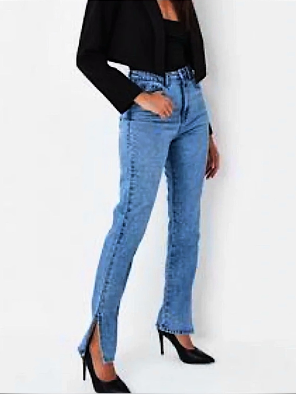 Missguided Wrath Split Hem Jeans